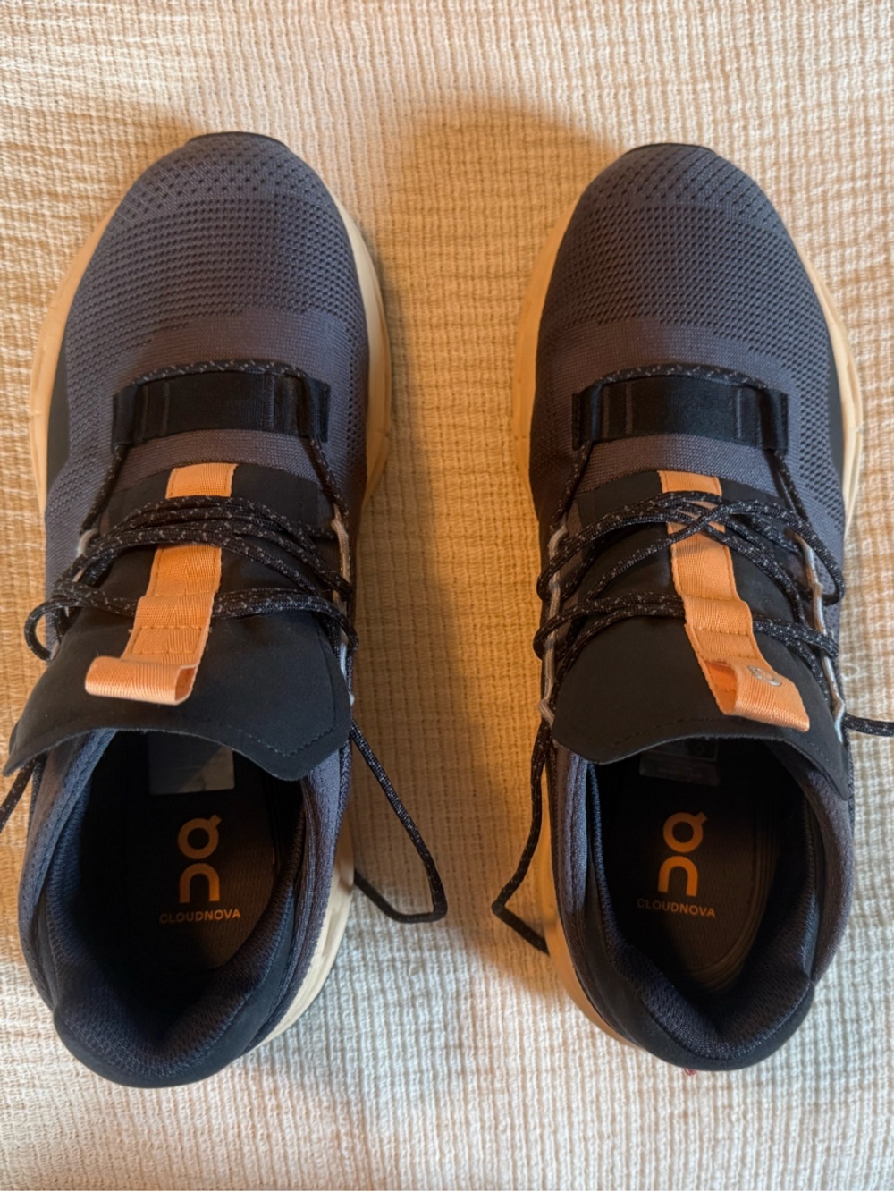 On Running Cloudnova Women's Sneakers in Eclipse/Savannah